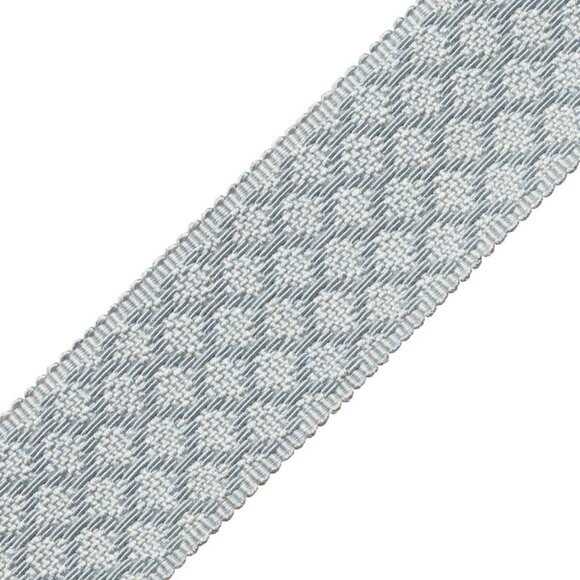 Samuel & Sons 9.7 Yards Aqua Le Jardin Silk Border Trimming 1.75" Discontinued - Picture 3 of 8